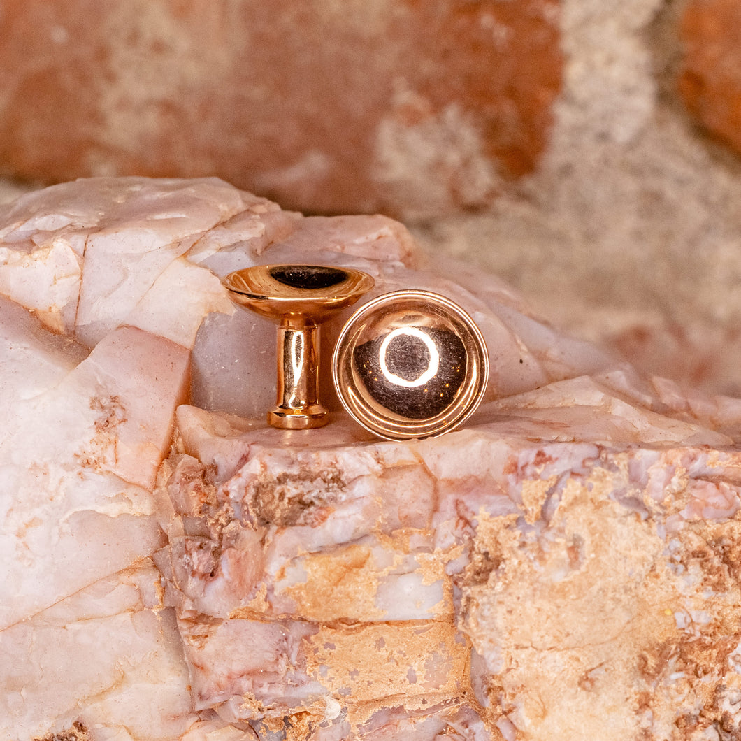 Singing Bowl Eyelet-4g- Rose Gold Plated