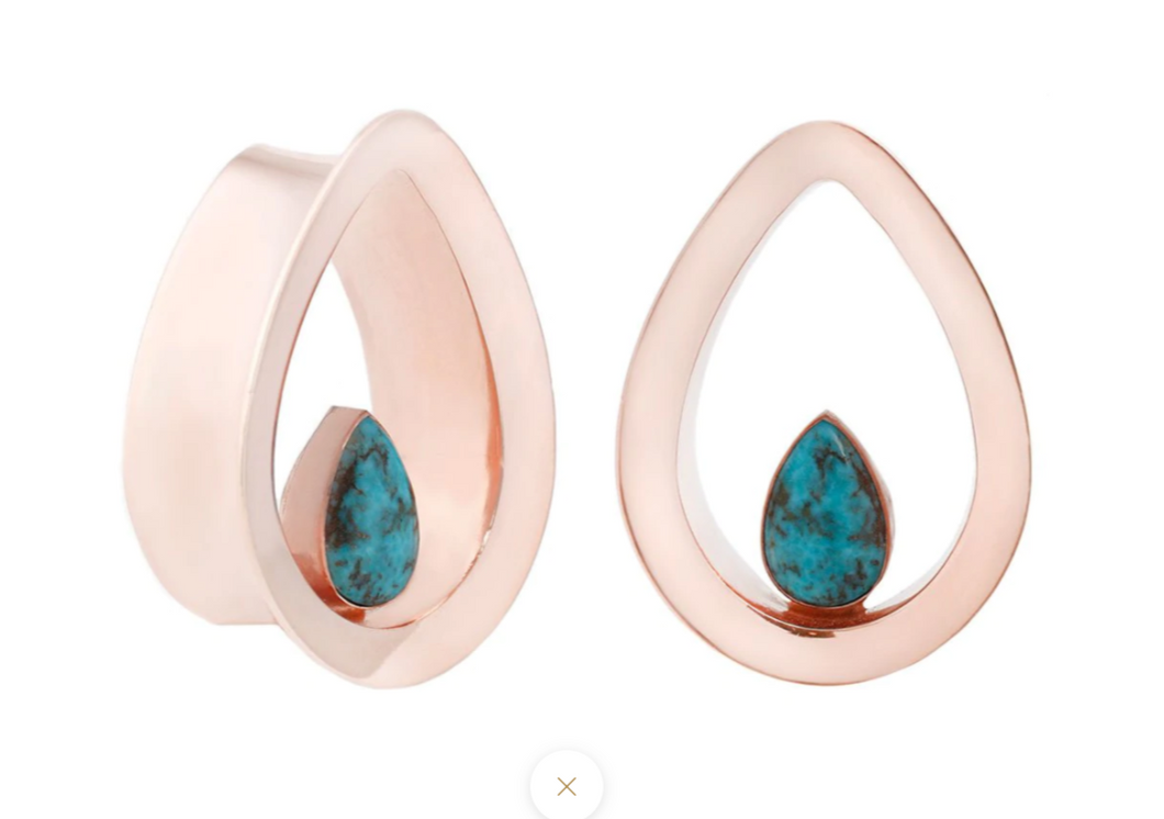 Evoke- Rose Gold Plated & Turquoise
