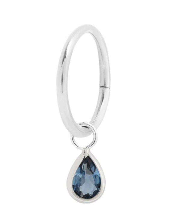 Concorde Teardrop Charm- London Blue Topaz