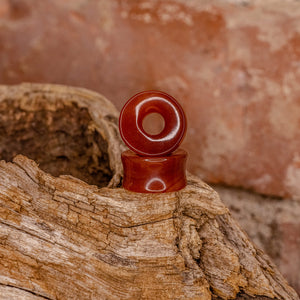 Carnelian Eyelet  +5/8" ID  -3/4" OD